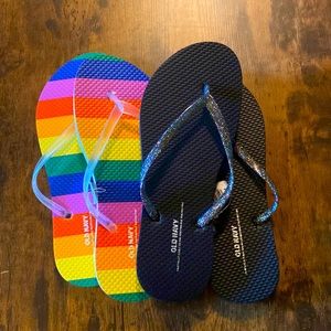 Old Navy Flip Flops Bundle Women’s Size 6